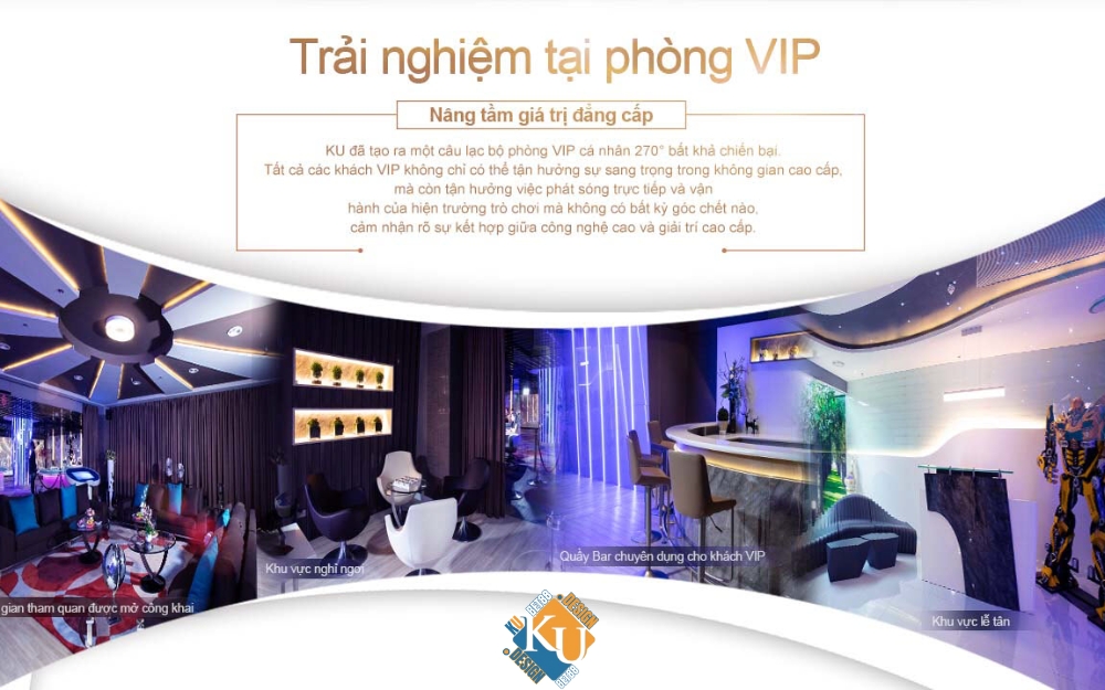 Phòng live trực tiếp giành cho thành viên VIP tại Kubet