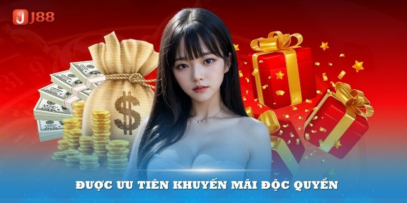 Đại lý J88 luôn được ưu tiên với một loại khuyến mãi độc quyền 